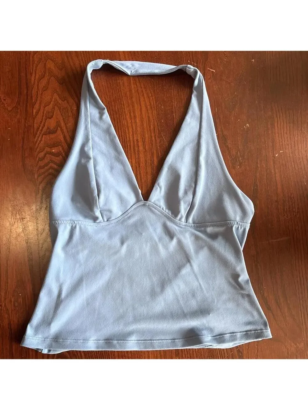 Free People Women's Blue Crop-top